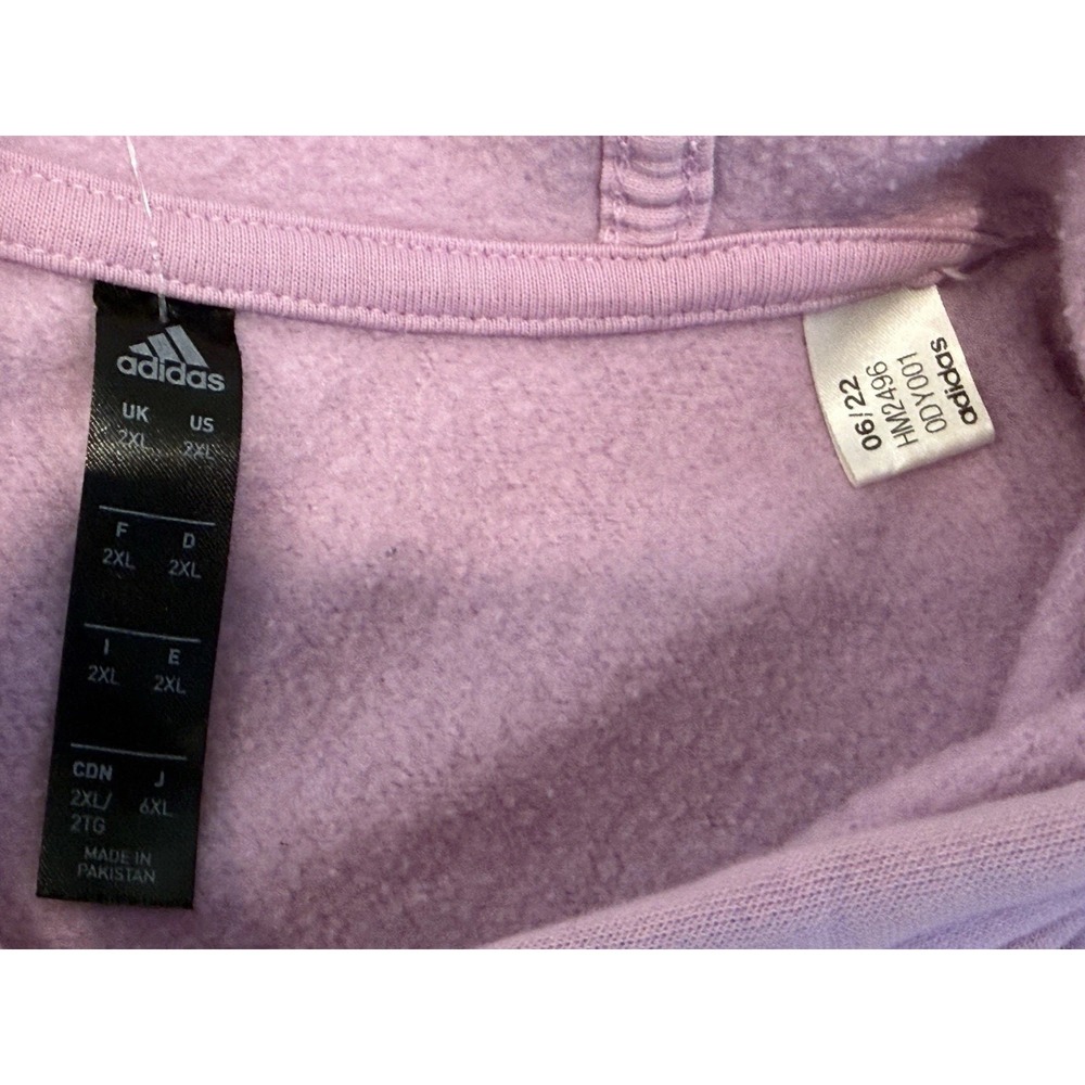 Adidas Men's Sweatshirt Emoji Hoodie Smiley Face Size Small Purple Pink 2XL - Picture 6 of 14